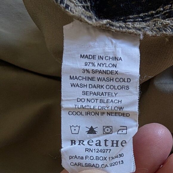 Prana Beige Convertible Nylon Hiking Pants - Picture 8 of 8